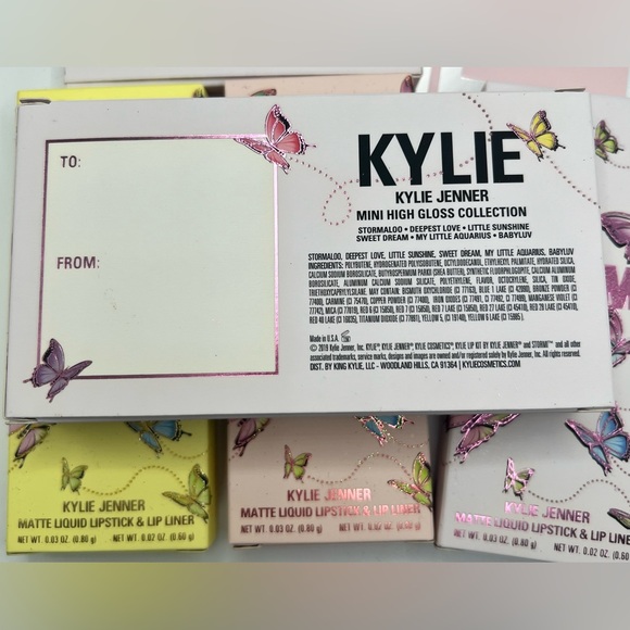 NEW KYLIE x STORMI Butterflies Collection 10 piece Limited Edition Set Mini - Picture 5 of 12